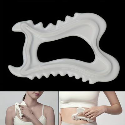 Ceramic Gua Sha Massage Tool - 1pc Rectangle Shape for Deep Tissue & Trigger Point Therapy - Portable Body & Facial Therapy