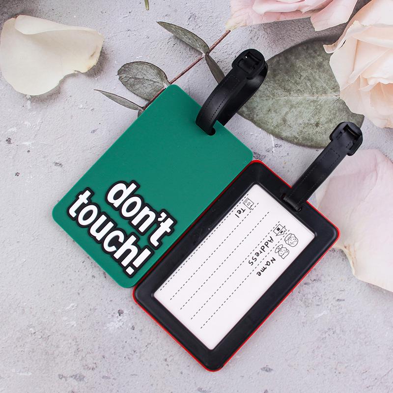 Creative Soft PVC Cartoon Airplane Luggage Tag – Anti-Lost Suitcase Hanger