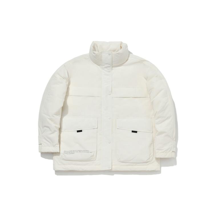 Li Ning Down Jacket Winter Unisex Feather White AYMQ578-2 L