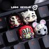 Cartoon Demon Slayer: Kimetsu No Yaiba Kokushibo Douma Akaza Character Series Keyboard Resin Material Keycap Esc Periphery Gifts