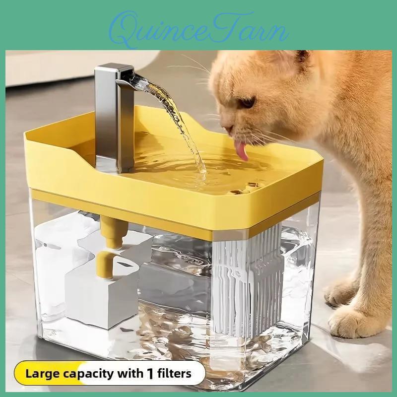 Cat Fountain 15l Auto Water Filter Pet Cat Drinker Usb Automatic Water Drinking Fountain Dispenser Live Water Circulation