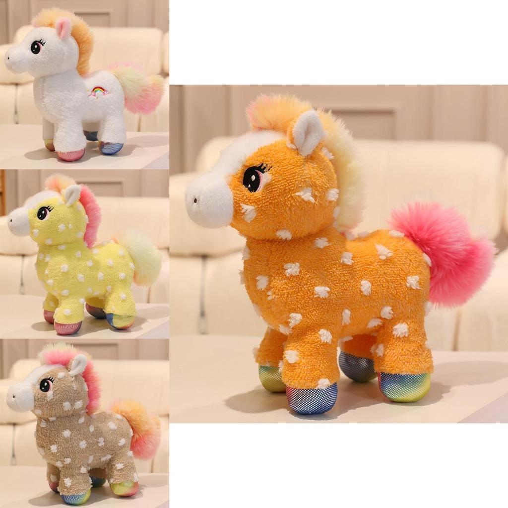 Unicorn Plush Toy Animal Figurine With Short Plush Material For Kids Gift And Collection