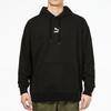 Puma Logo Print Knit Hoodie Sweatshirt Men Tops Black 533114-01