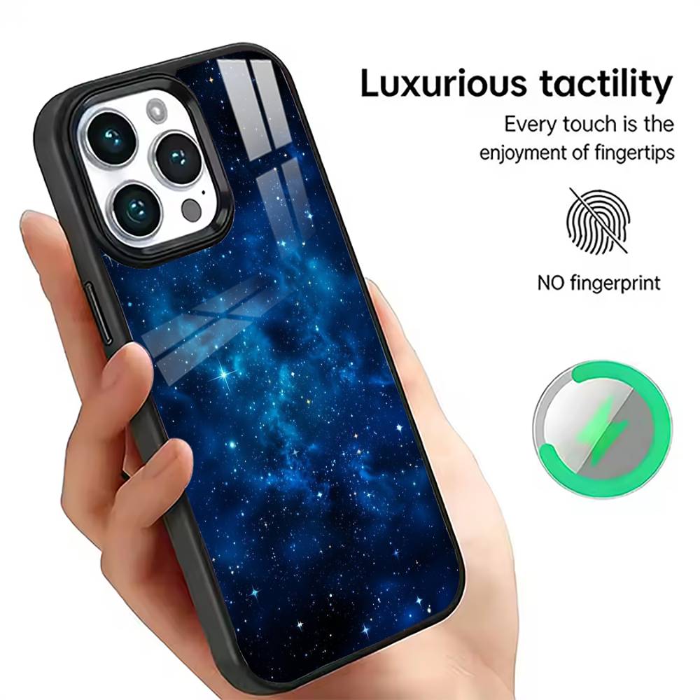 Space Universe Galaxy Phone Case For iPhone17,16,15,14,13,12,11 Plus,Pro Magnetic For Magsafe Wireless Charging