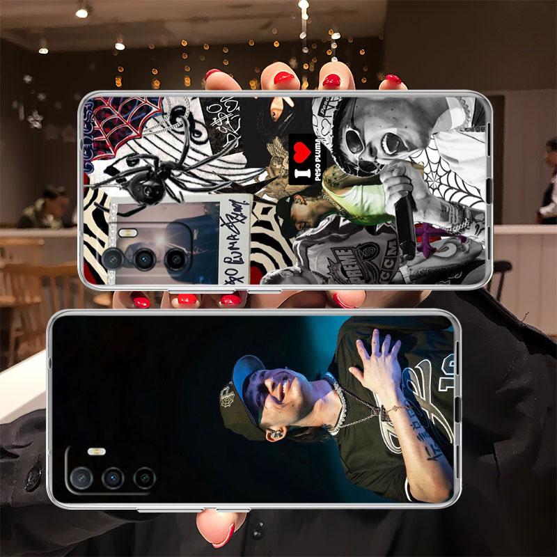 Peso Pluma Transparent Phone Case for Motorola Moto G7 G8 G9 G84 G85 G73 G24 G15 Z2 Play Power Plus