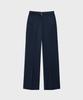 NOIRER Belted Wool Flare Slacks (Navy)