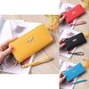 Elegant Lady Zipper Around Women Clutch Leather Long Wallet With Card Holder