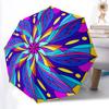 1pc Flower Mandala Pattern Automatic Umbrella Portable Home Essential Umbrella, Iron Umbrella Structure Suitable for All Seasons Yy251123200