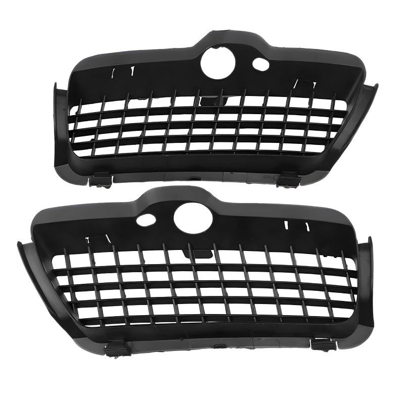 1Pair Car Front Bumper Fog Lights Grille Cover Fit for Golf MK3 Rabbit 1994 1995 1996 1H6853665A 1H6853666 (black)