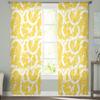 Summer Lemon Fruit Texture Tulle Curtains For Living Room Decoration Modern Chiffon Sheer Voile Kitchen Curtain