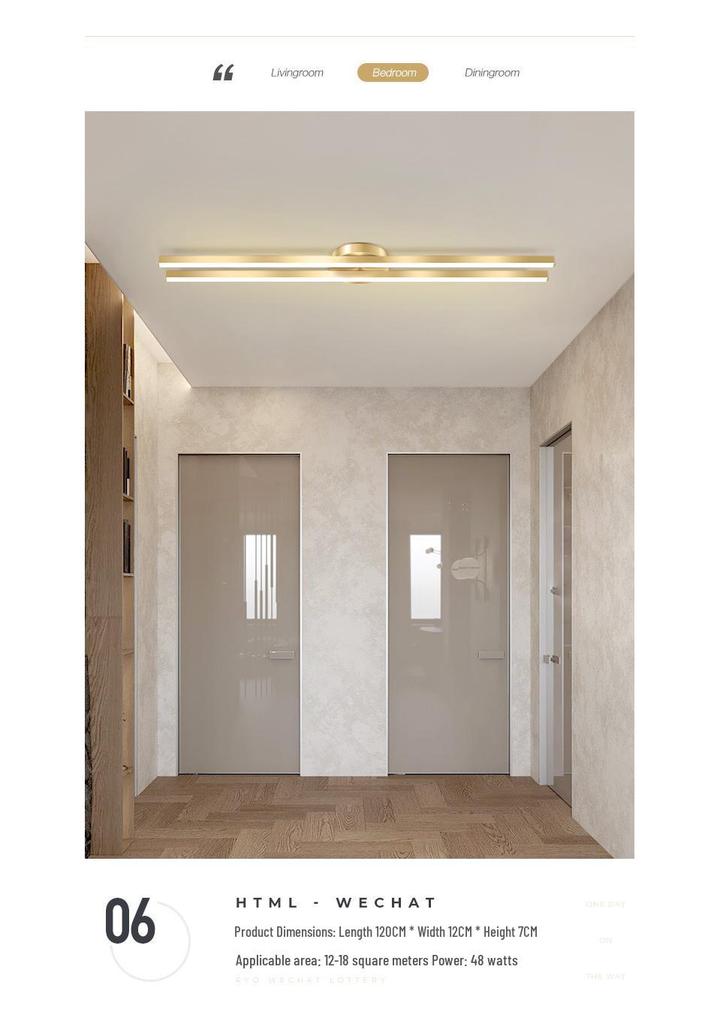 Modern Minimalist LED Hallway & Corridor Ceiling Light