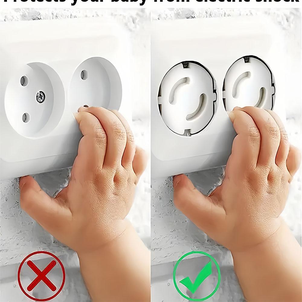 Power Outlet Protective Cover, Suitable for Rotating Plugs, Safety Outlet Protector