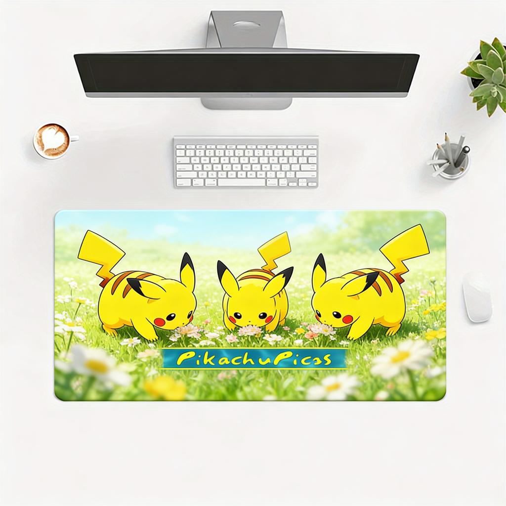 Pokemon Pikachu Pichu Brothers Ocean Scene Anime Extended Gaming Mouse Pad Large Desk Mat for PC Laptop