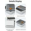 4Pc Stainless Steel Food Storage Containers Set Thickened Leakproof Stackable For Fridge Freezer And Pantry Organization