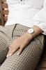 ARNE JACOBSEN CITYHALL 53201-1608 Wristwatch, 34mm, Scandinavian Design, Water Resistant (Quiet Design with No Second Hand), White with Silver Mesh