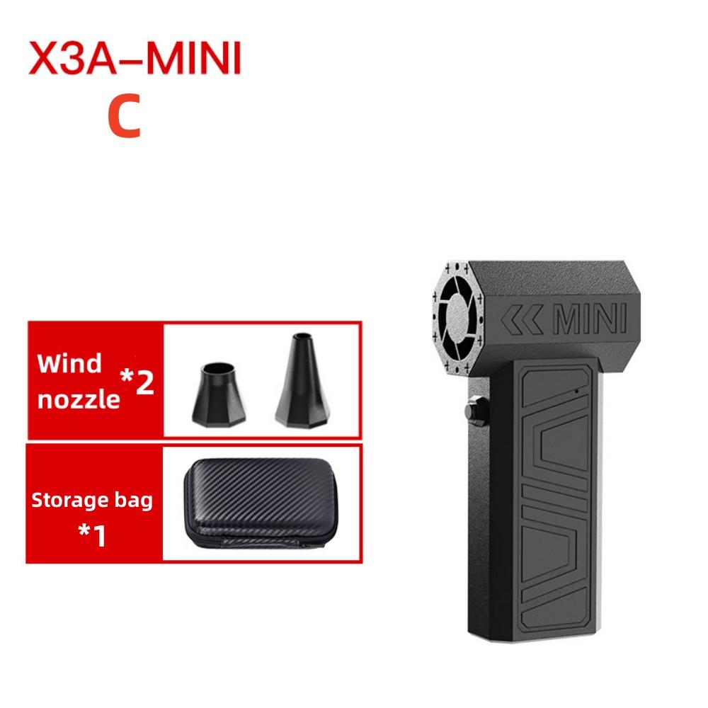 

X3-A Мини Турбо Вентилятор Мощный Вентилятор Автомобильный Электрический Воздуходув С 2 Насадками 41 м/с Бесщеточный Турбо Реактивный Вентилятор для Грузовика Клавиатуры