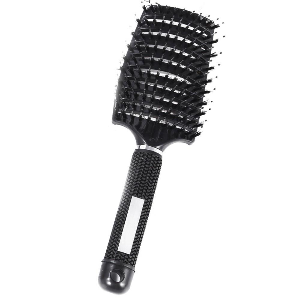 Wet Hair Use Magic Scalp Massage Hair Brush Curly Hair Design Styling Tool Hairdressing Tool Professional Detangling Tool чёрный
