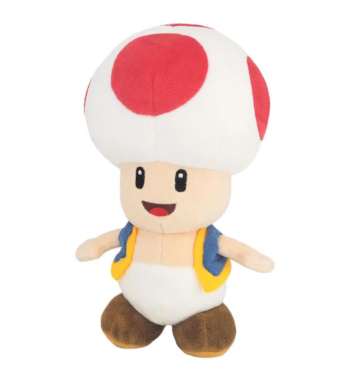 NINTENDO SUPER MARIO Plyšová panenka ALL STAR COLLECTION Toad Velikost S Japonsko NOVÁ