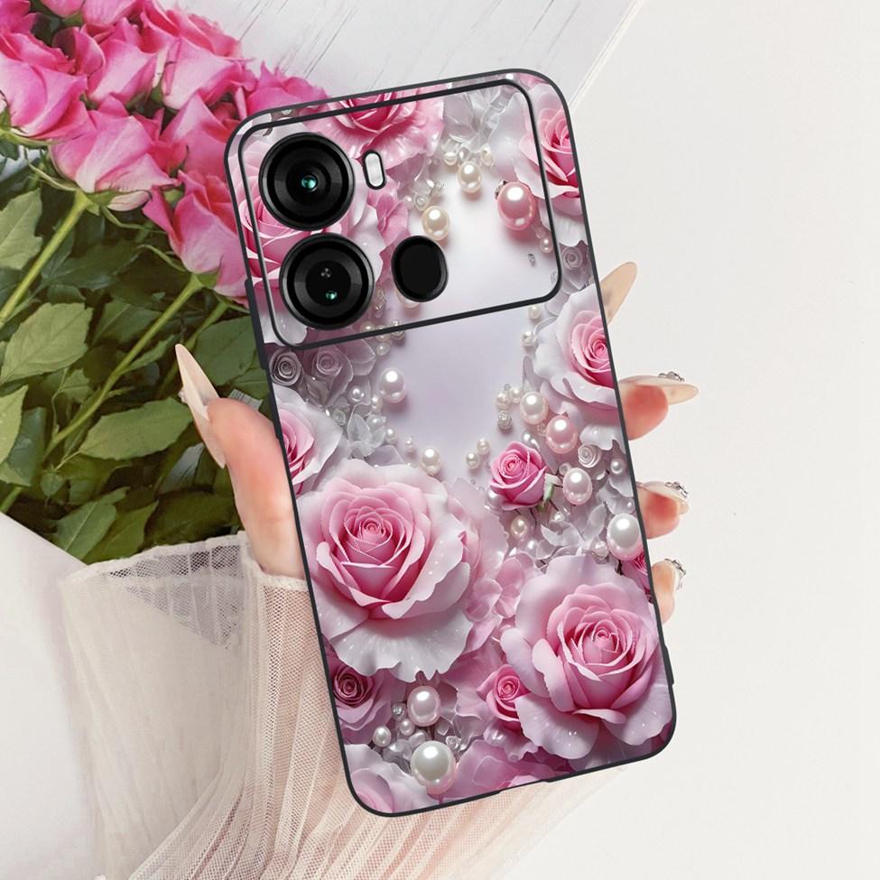 Coque Pour ITEL P40 Housse P662L Silicone Chat Mignon Mode Drôle Peinte Funda Pour P40 ITEL P 40 Coque de Téléphone