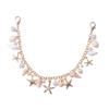 Lightweight Bag Accessory Shell Starfish Imitation Pearls Key Ring For Purse Or Phone Handmade Purse Accessories