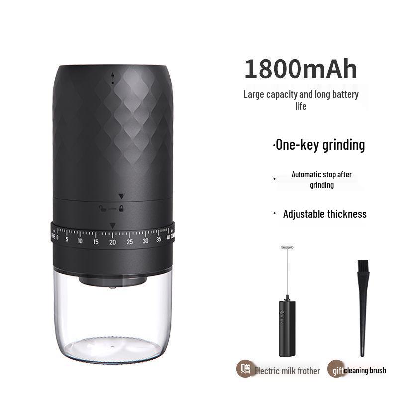 Portable Electric & Manual Coffee Bean Grinder - Compact Household Hand-Cranked & Automatic Grinding Machine