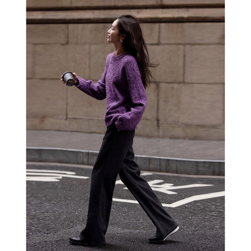 Demana Women's Velvety Wool Blend Loose Knit Sweater