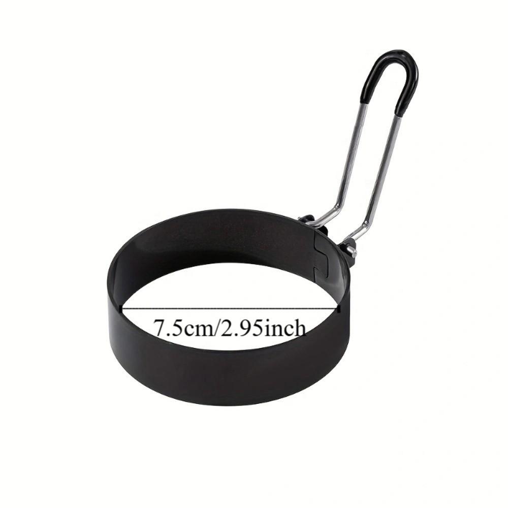 6pcs Round Fried Egg Rings Nonstick Pancake Mold Household Hamburger Patties Mold  Frying Pan