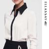 ELLASSAY Women's Elegant Lapel Shirt