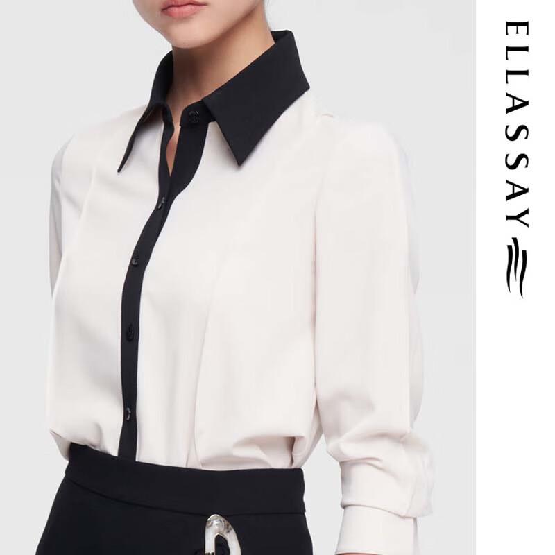 ELLASSAY Women's Elegant Lapel Shirt
