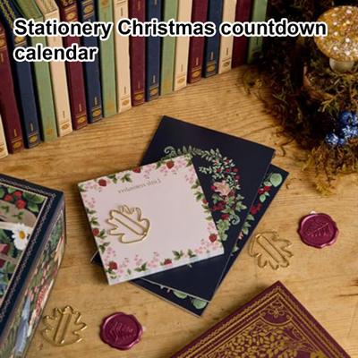Stationery Advent Calendar Winter Woodland Christmas Countdown Calendar 24 Days Stationery Gifts Advent