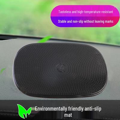 Car Dashboard Anti-slip Sunshade Phone Mat with Stick-on Storage Decor