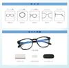 Blue Light Blocking Glasses and Painless Fit with Spring Hinges UV PC Wellington Style [WellOrigin] - Comfortable, Durable, - Ultra-Lightweight,