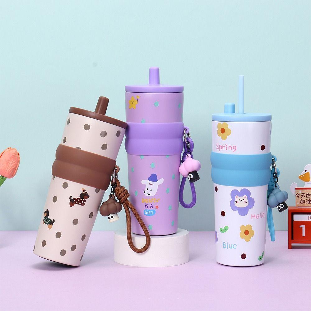 700ml Vacuum Cup Leak-Proof Thermos Water Bottle Stainless Steel Insulation Cup  Outdoor Activities