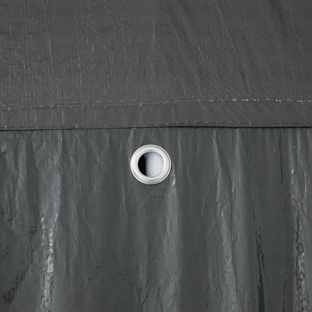 Party Tent Anthracite 400 X 400 X 266 Cm Polyethylene and Steel
