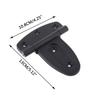 Plastic T-Strap Shed Hinge Heavy Duty Gate Strap Hinge Barn Door Hinges Vintage Style Hardware Rustproof Black