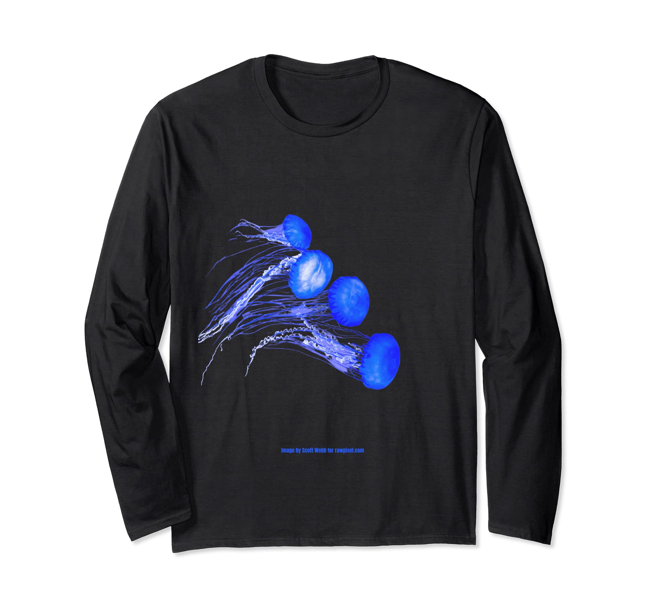 

Deep Blue Sea Jellyfish No.1 Long Sleeve T-Shirt