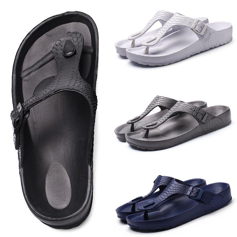 Stylish Men's Casual Flip-flops Shoes With Quick-drying And Massage Soles