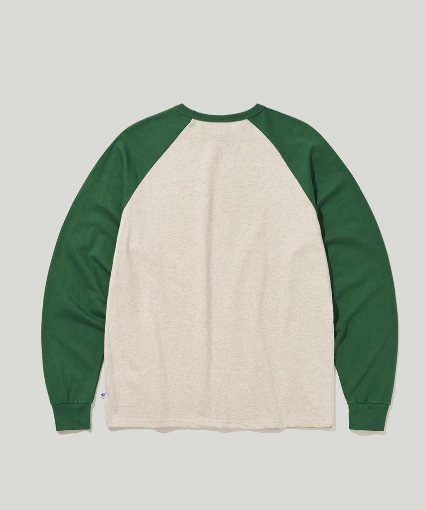 Iseuteuko Heritage Raglan Langarm Grün