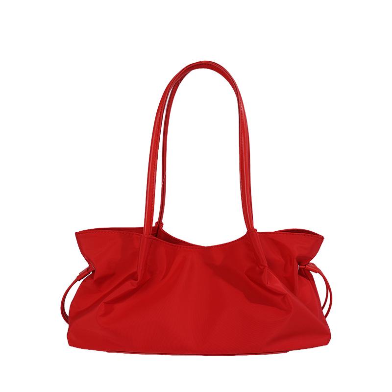 Korean Women's Casual Nylon High-End Tote Bag: Stylish, Large-Capacity, Single Shoulder Commute Handbag