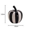 Black and White Striped Apples/pear Ceramic Statue Desk Decoration Minimalist Fruits Sculpture Ornaments Room Aesthetic Decor