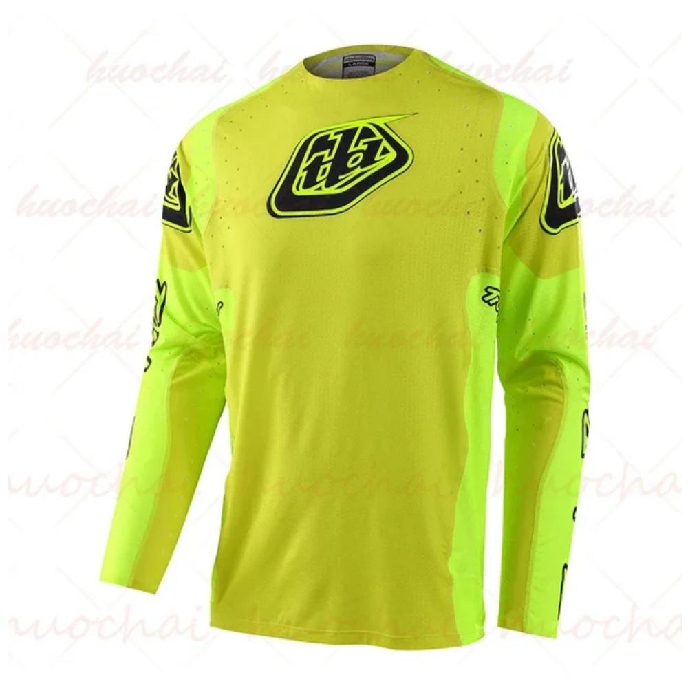 Downhill-Anzug Atmungsaktiv Schnelltrocknend Berg Motocross Reitanzug Langarm-T-Shirt Mountainbike