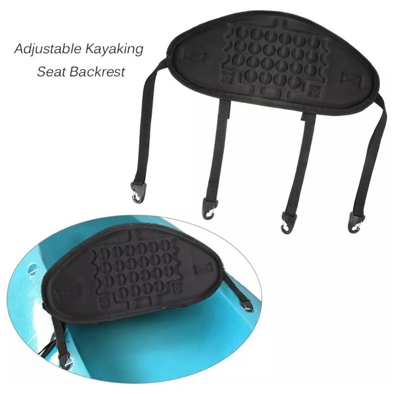 Sit On Top Kayak Backrest Kayaking Support Back Pad Kayak Backrest Adjustable Straps Kayak Seats Back Canoes Backrest