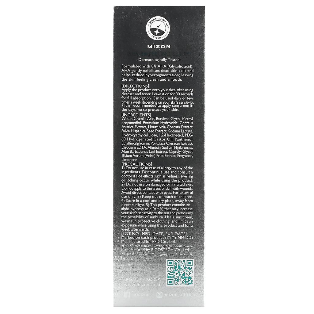 Mizon, AHA 8% Peeling Serum, 50 ml (1,69 fl oz)