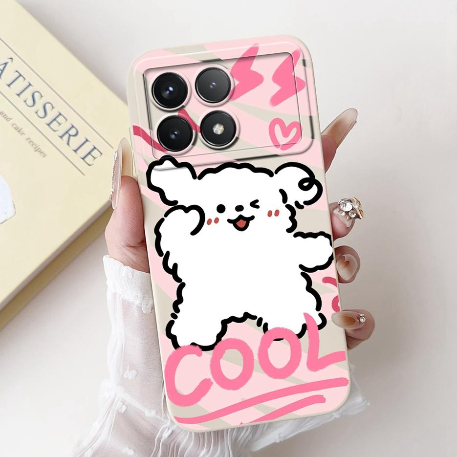 For Xiaomi Poco X6 Pro 5G Case Cute Panda Cartoon Cover Soft Silicone Phone Case For Xiaomi Poco X6 Neo PocoX6 Pro Fundas Bumper