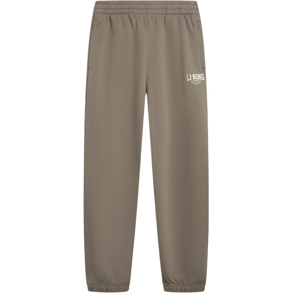 Li Ning Sports Lifestyle Series Fleece Comfortable Thick Versatile Loose Fit Jogger Pants Men bottoms AKLV953-6