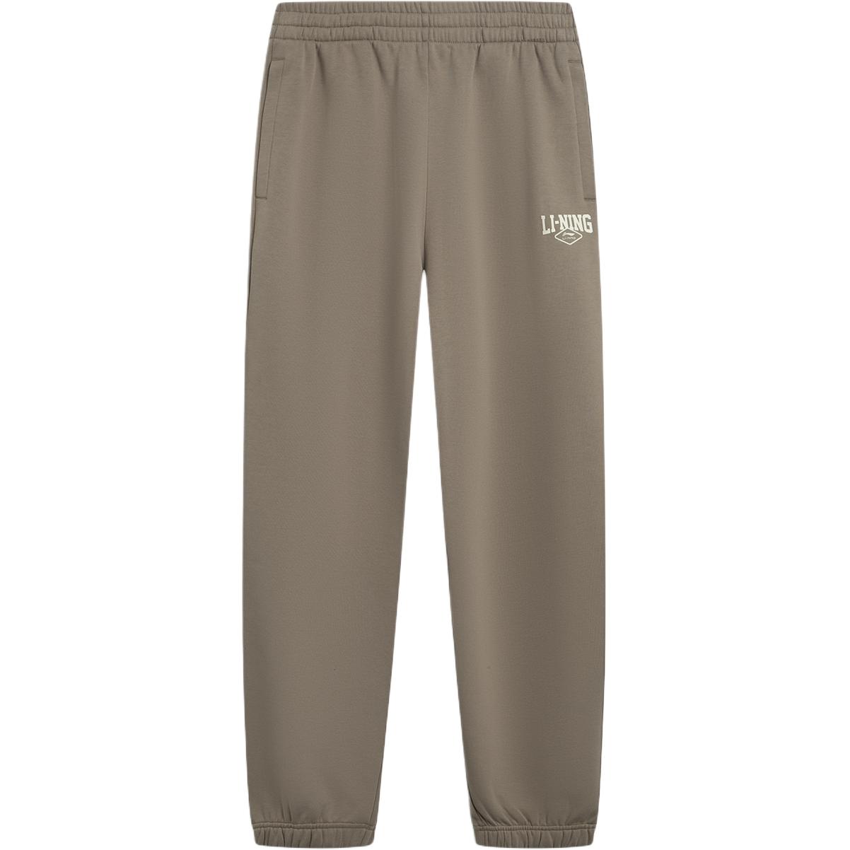 

Li Ning Серия Спортивный Стиль Флис Удобные Толстые Универсальные Свободного Кроя Брюки Джоггеры Мужские низы AKLV953-6 S