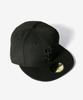 New Era 59FIFTY Black Black Size 7 & Cap, 5/8 (Used)