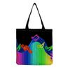 Sac Cabas Vintage en Lin pour Femme - Grande Capacité Sac à Bandoulière Imprimé Piano pour Usage Quotidien & Courses KTB