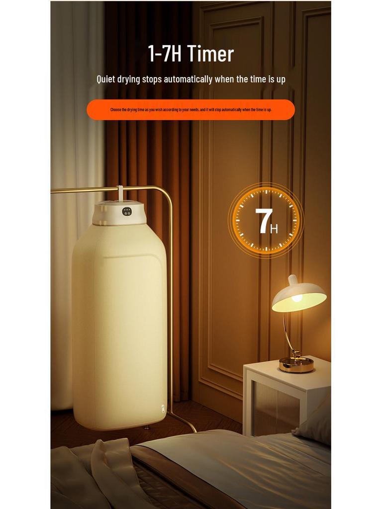 Folding Portable Smart Clothes Dryer for Home, Dormitory, and Travel