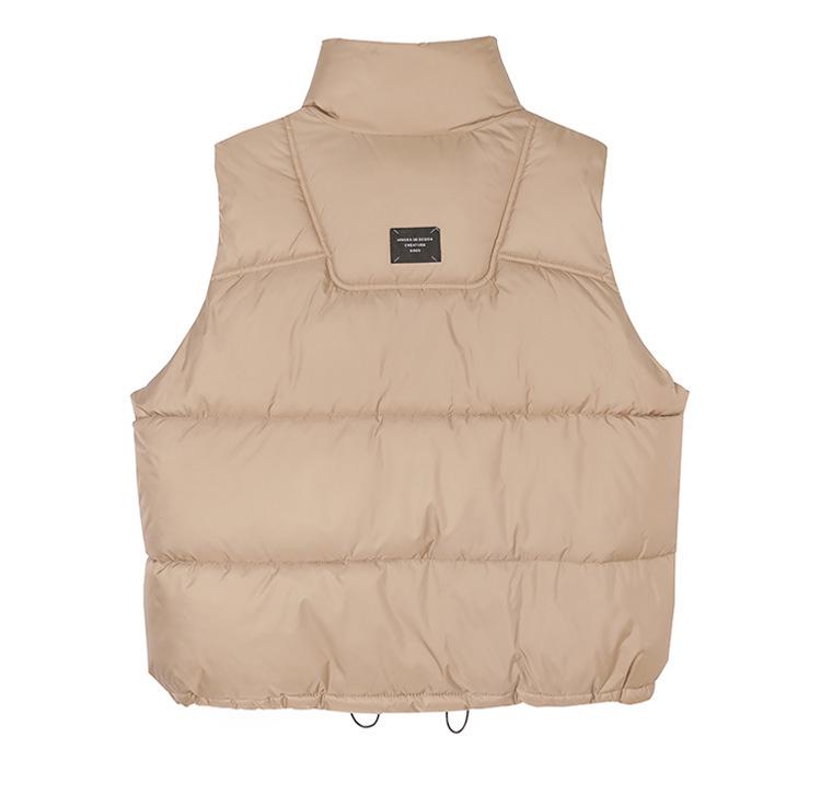 Women's Loose Sleeveless Down Cotton Padded Vest for Autumn and Winter